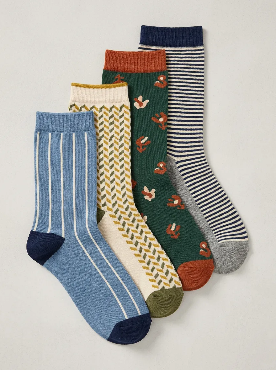 Women's Four Pair Casual Socks