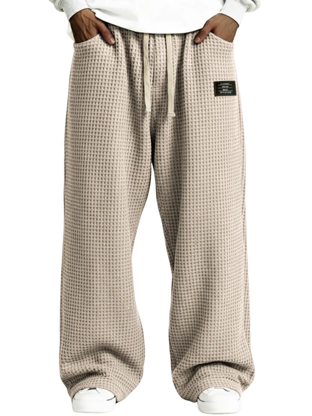 Everyday Textured Knit Drawstring Pants