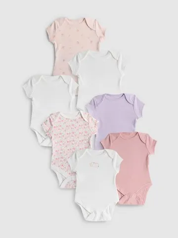 0-36mths | 7pk Short Sleeve Bodysuits
