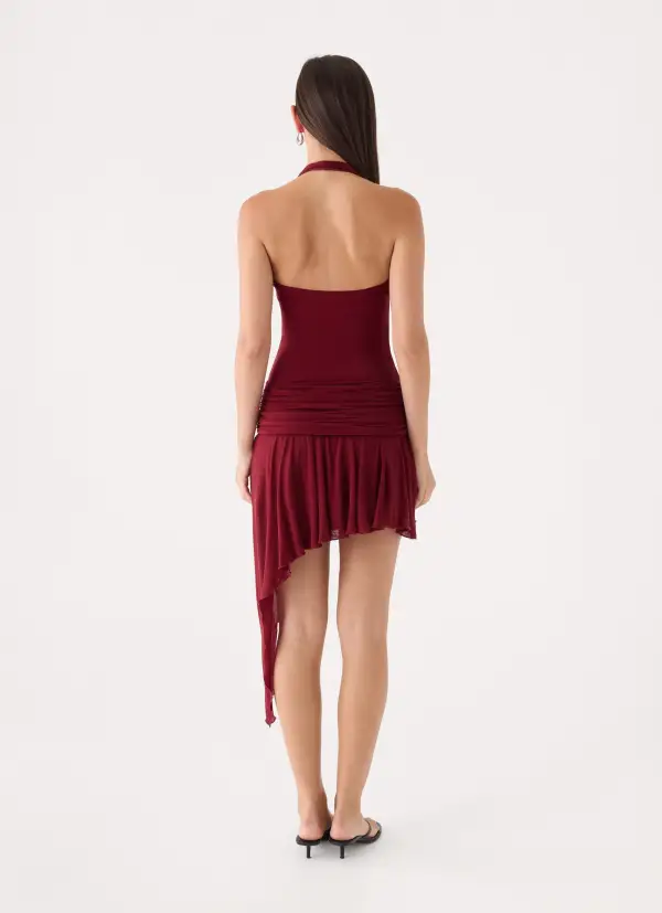 Refined Halter Mini Dress