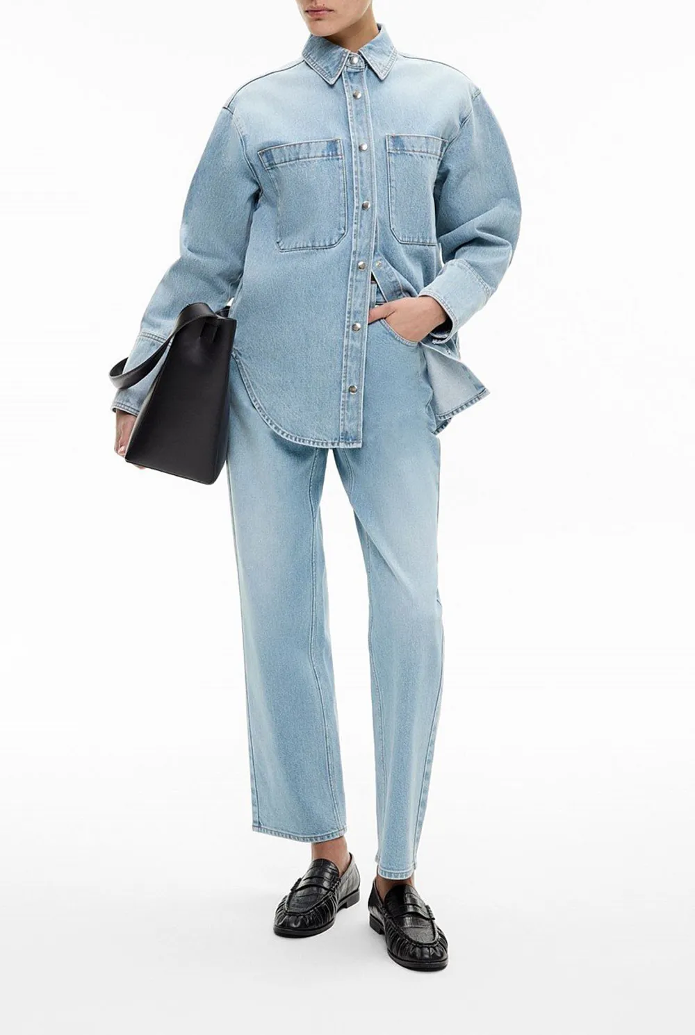 Retro Denim Long Pants