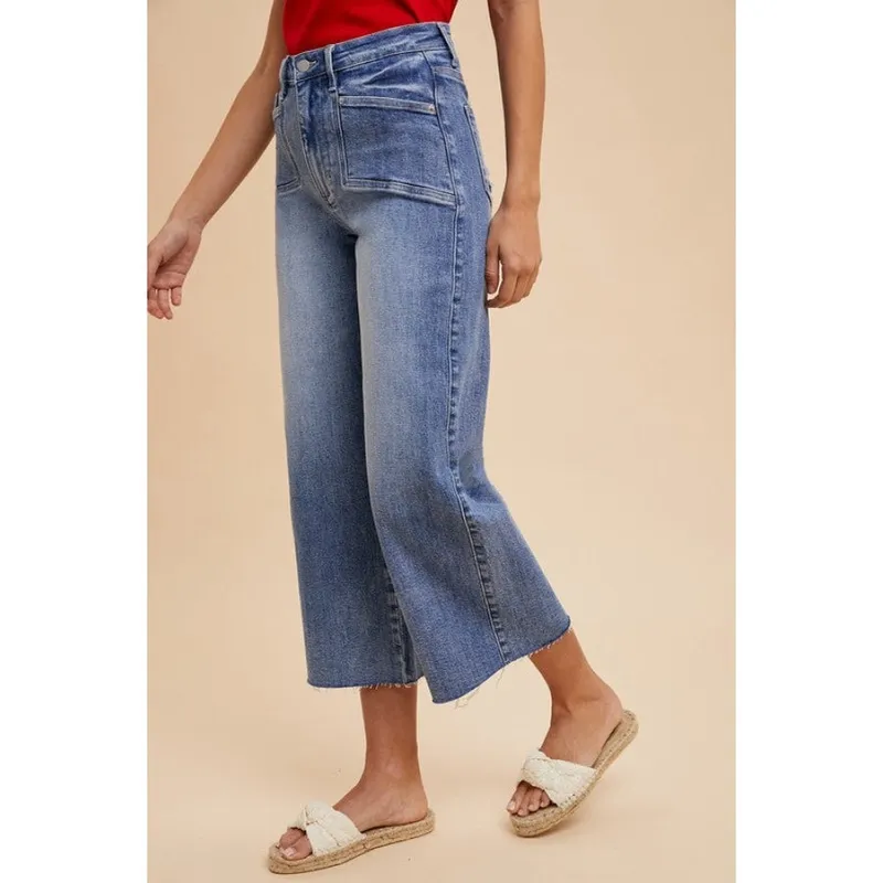 High-Rise Wide Leg Jeans