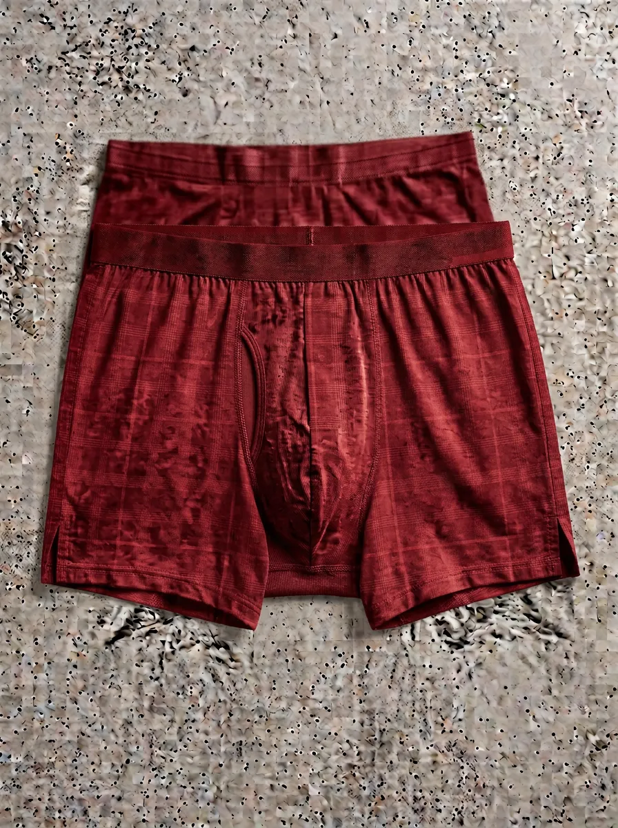 Everyday Plaid Pattern Men's Boxer Briefs