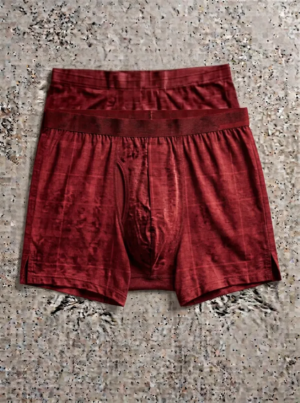 Everyday Plaid Pattern Men's Boxer Briefs