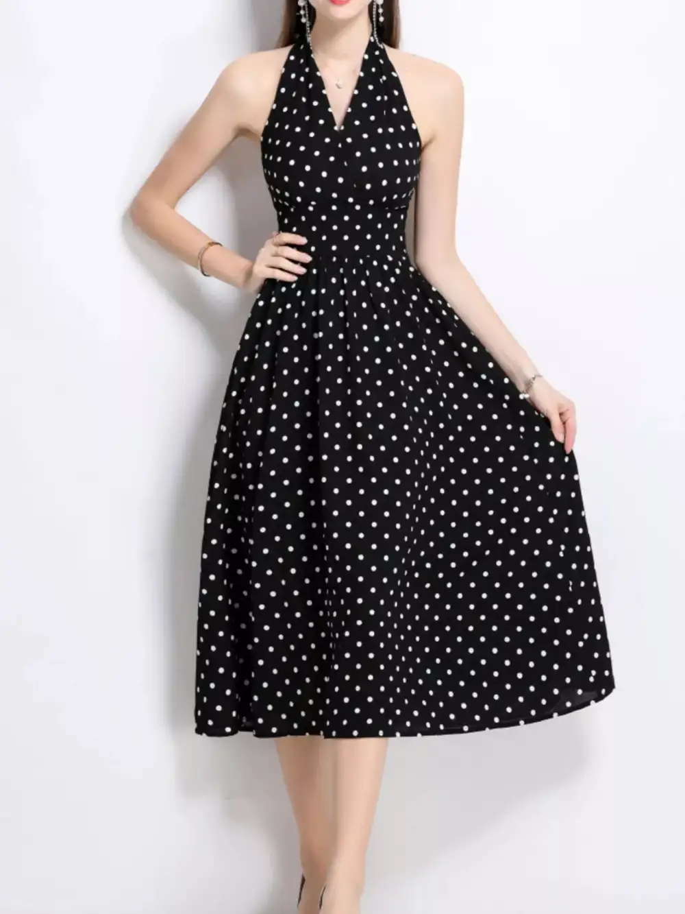 Polka Dot Midi Dress