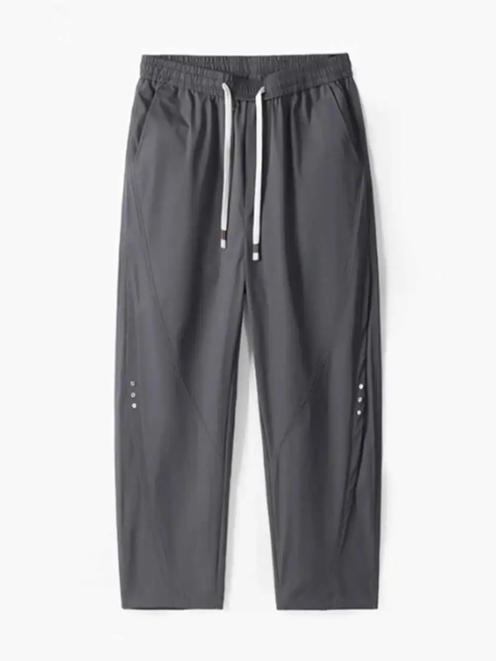 Relaxed Drawstring Wide Leg Pants