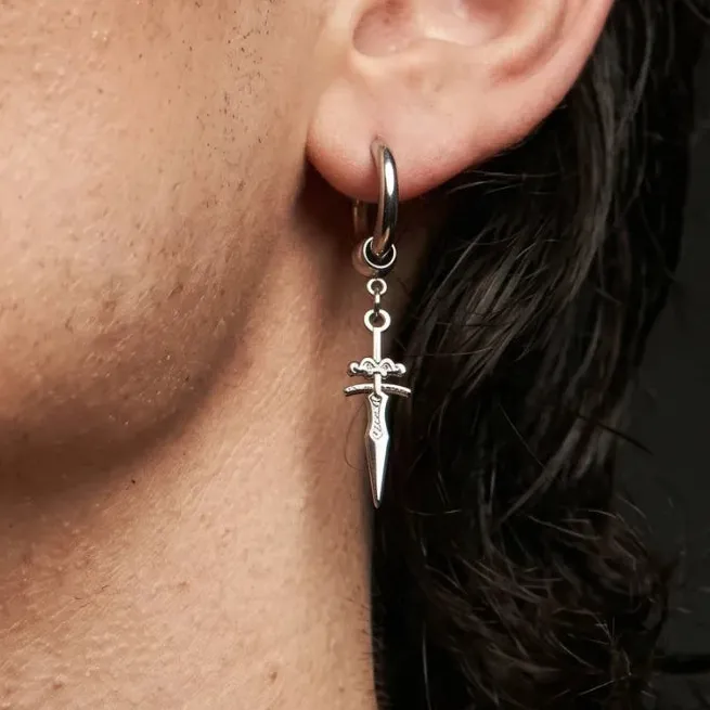 Men's Sword Earrings