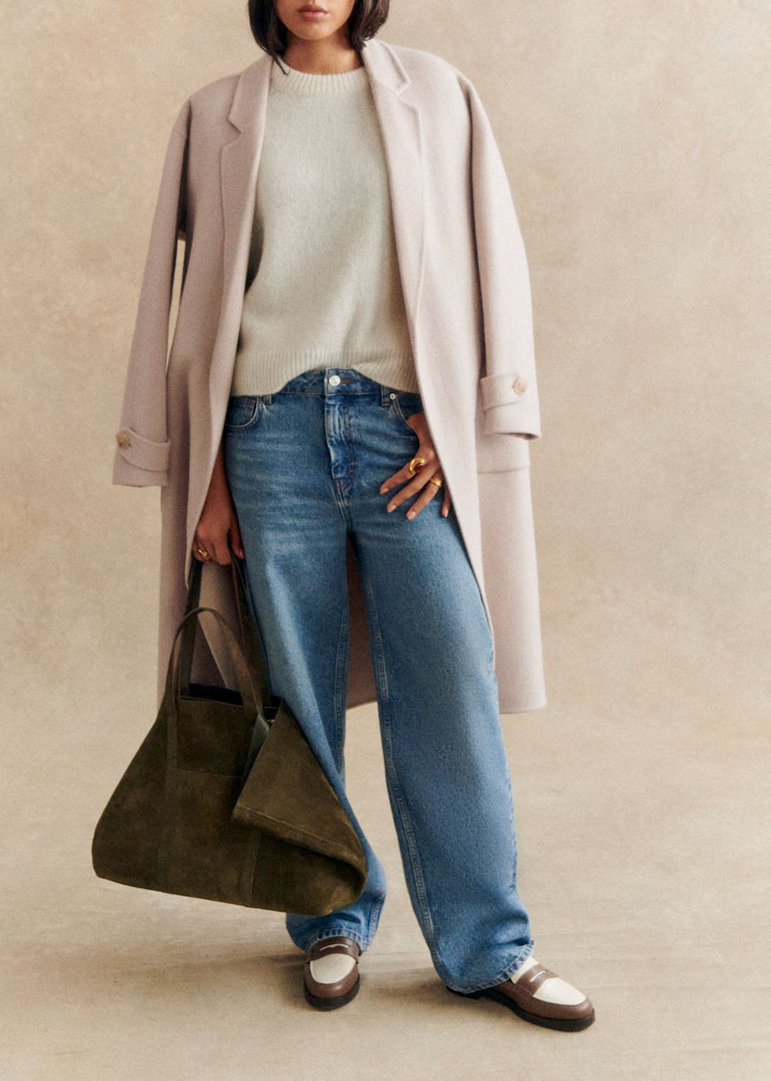 Long Double-Sided Wool Coat