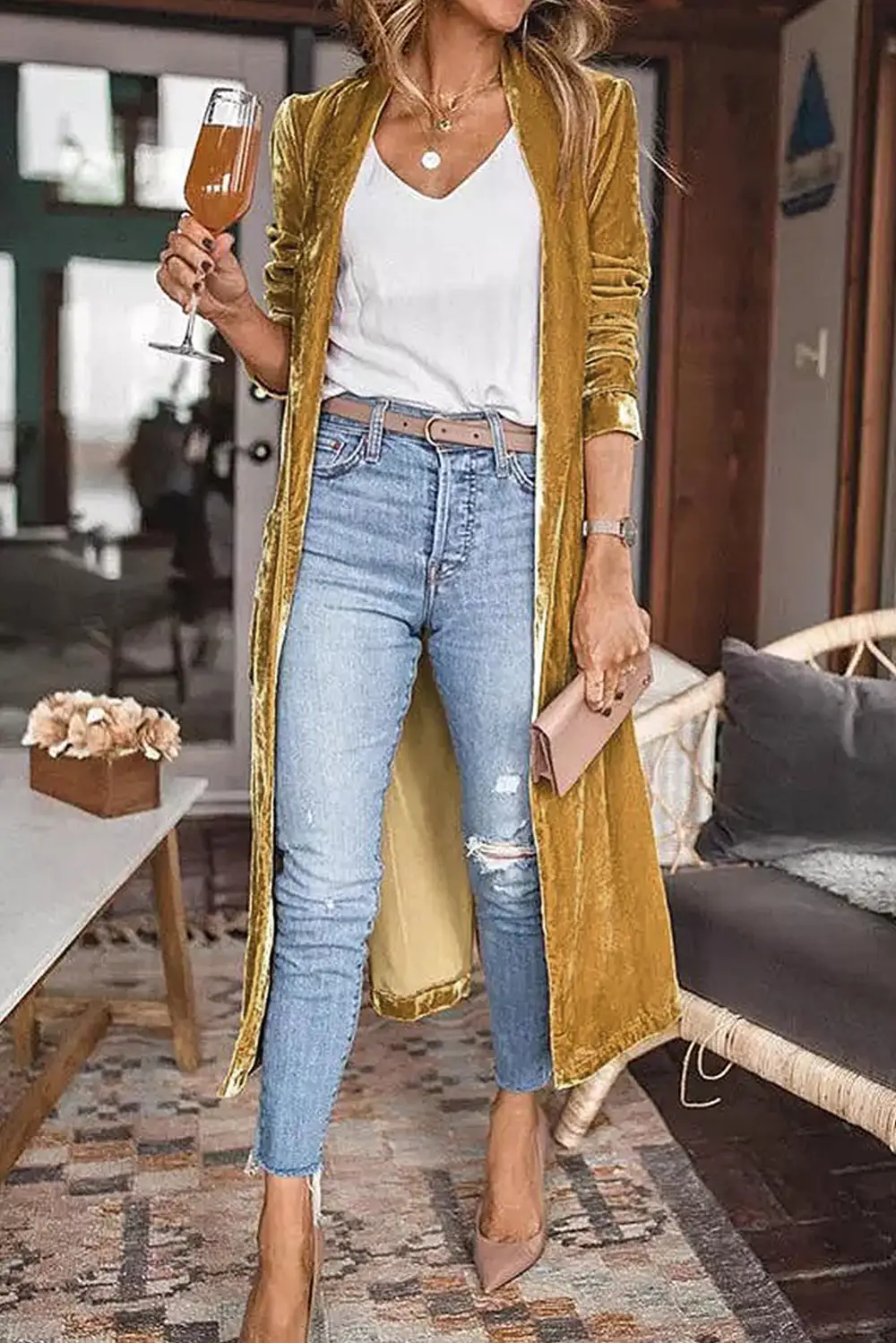 Easy Layer Pocketed Open Front Longline Cardigan