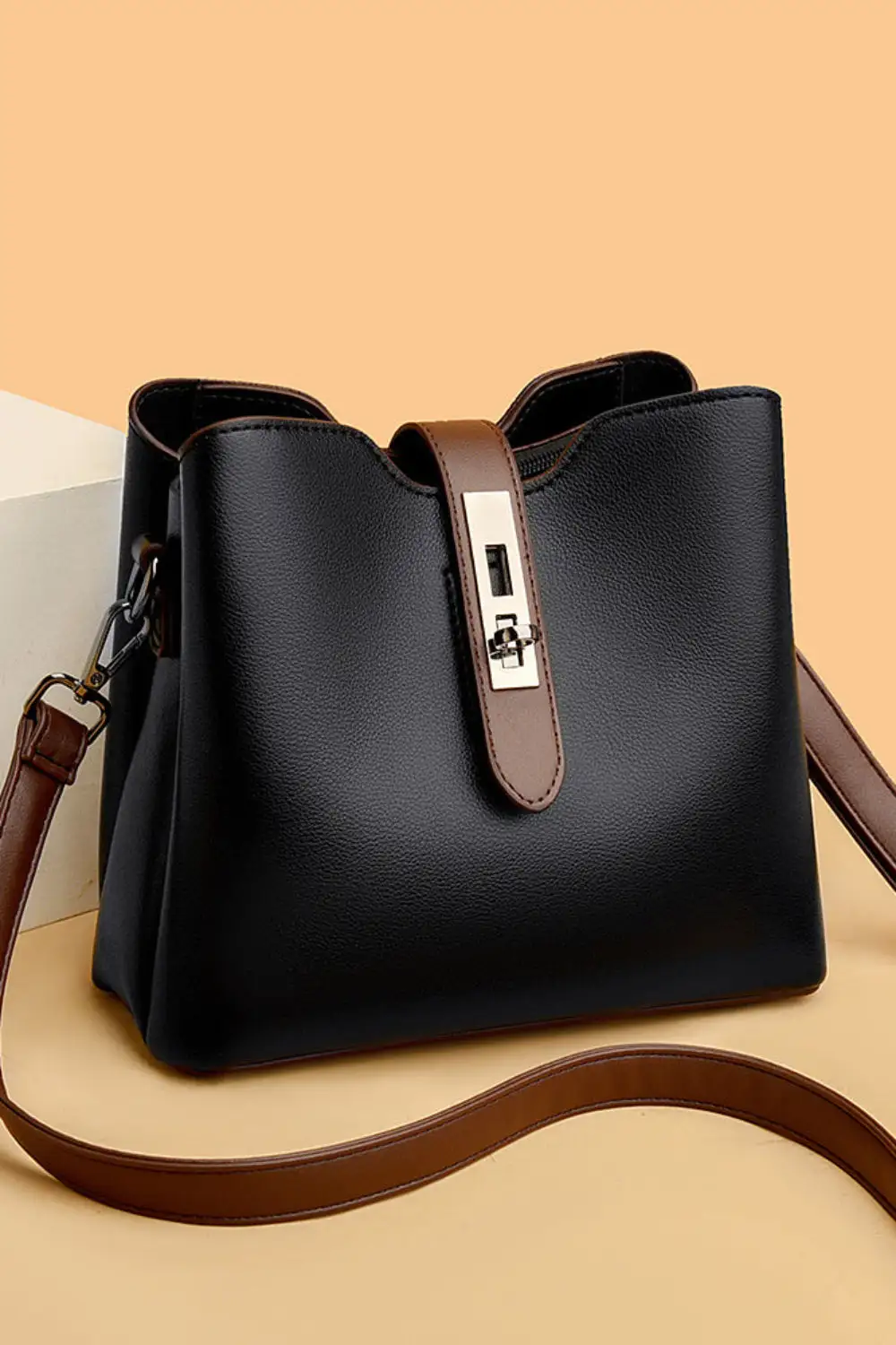 Timeless Accessory: Eco-Lined Oil-Wax Leather Bucket Bag