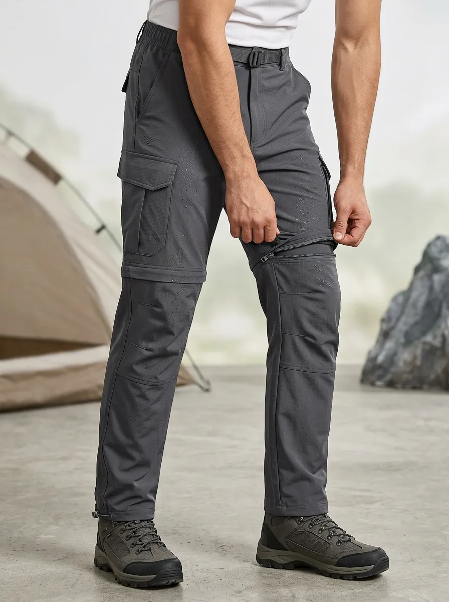 Men's Summit Outdoor Waterproof Zip-Off Tactical Cargo Pants