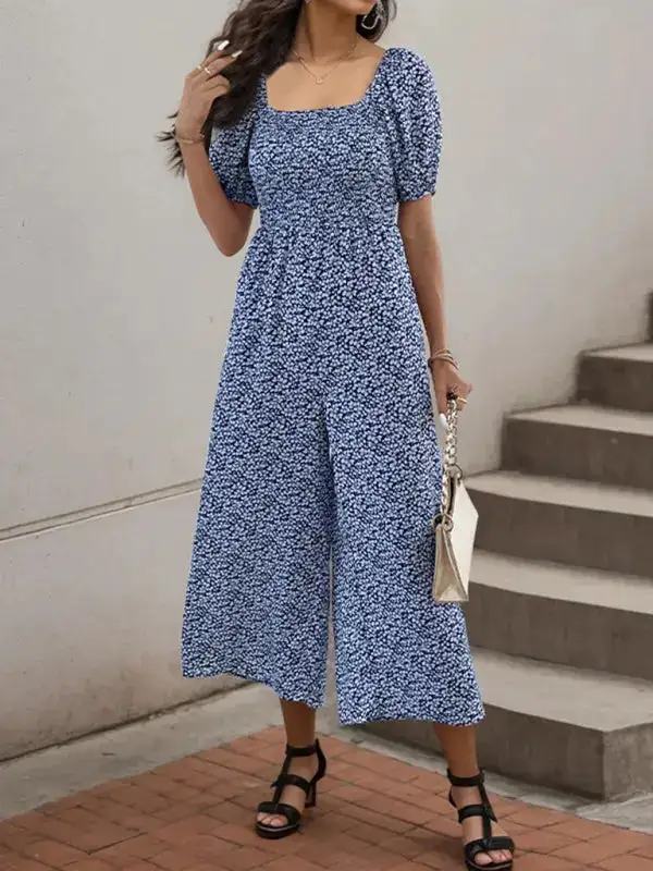 Tailored Everyday Printed Soft Jumpsuit