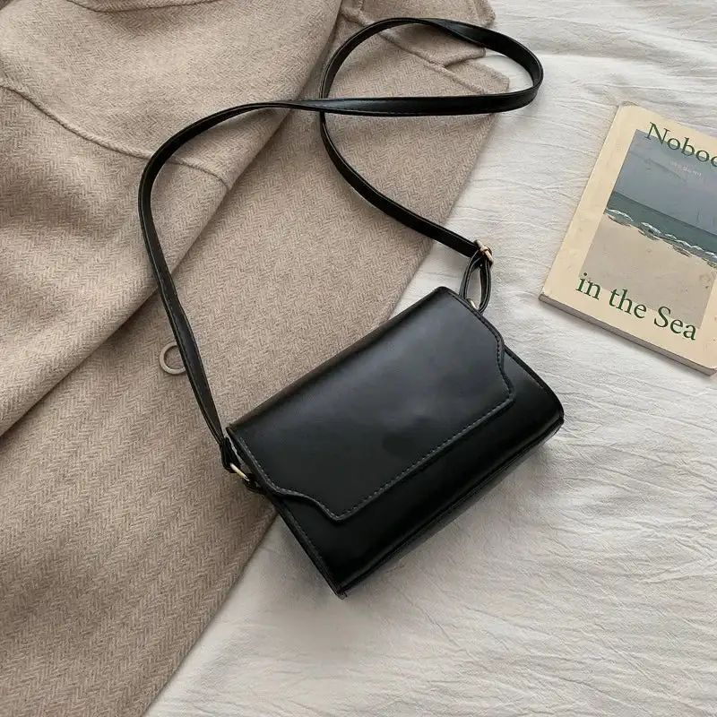 Refined Leather: Mini Leather Messenger Bag