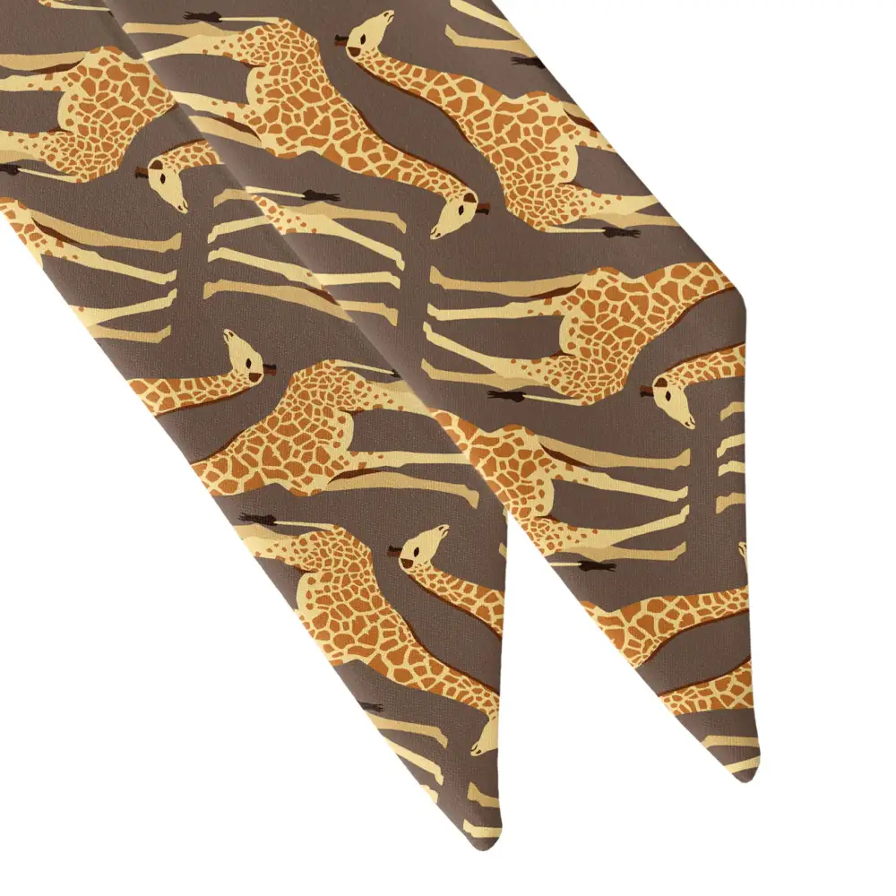 Giraffe Motif Hair Scarf