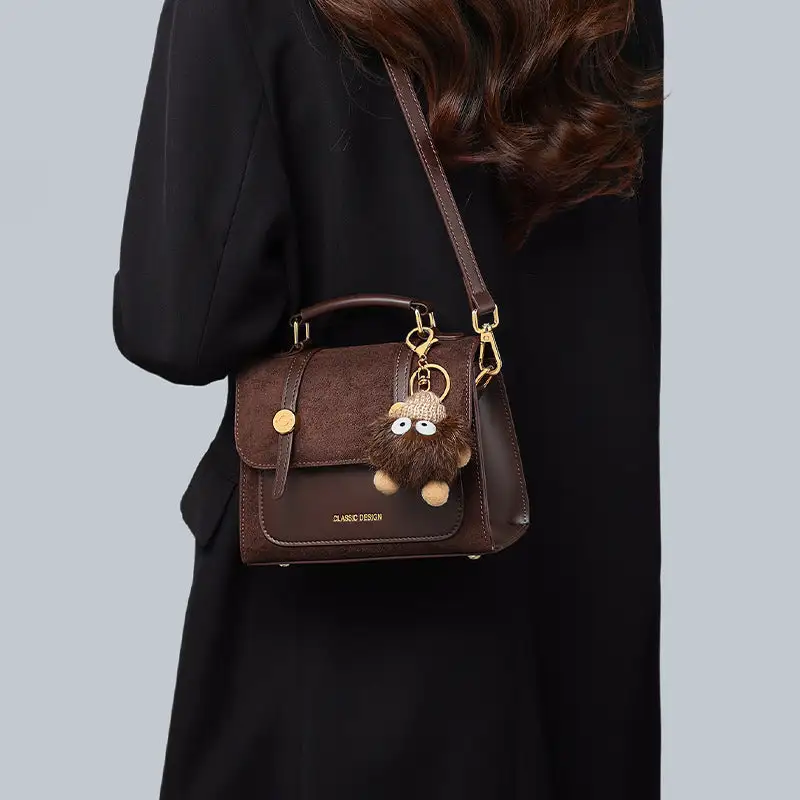 Zip Compact Square Crossbody Bag