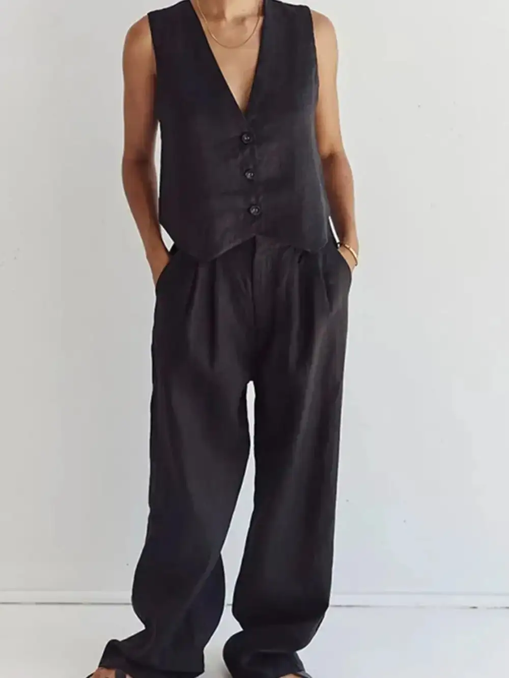Easygoing Wide Leg Full Jumpsuit