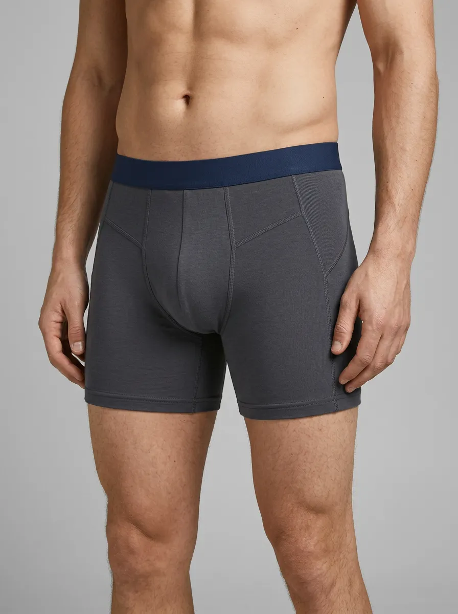 Core Waistband-Detail Design Men's Boxer Briefs
