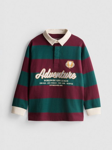 1-9yrs | Cotton Rich Stripe Rugby Shirt detail 2