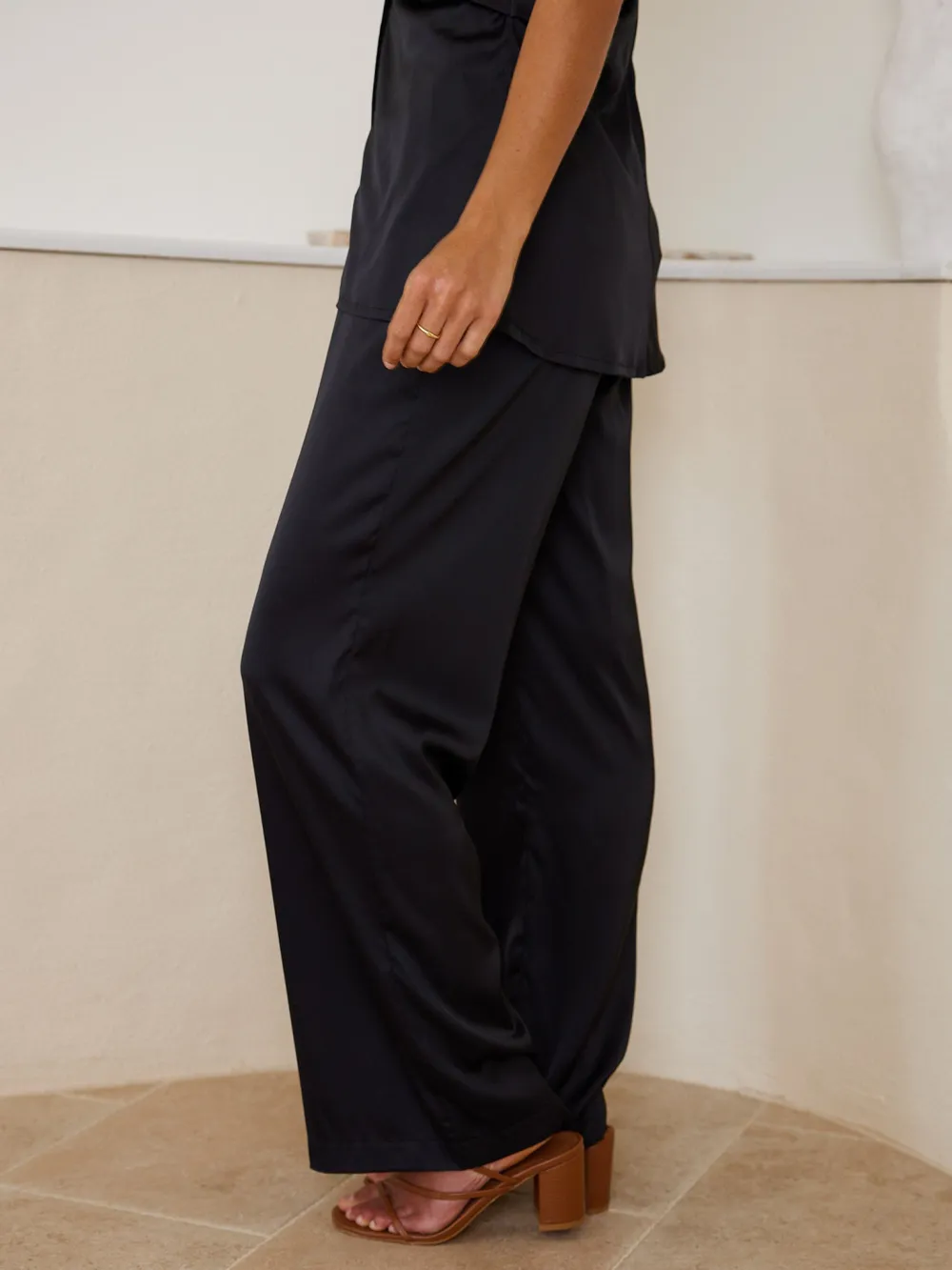 Black Daily High waisted Pants