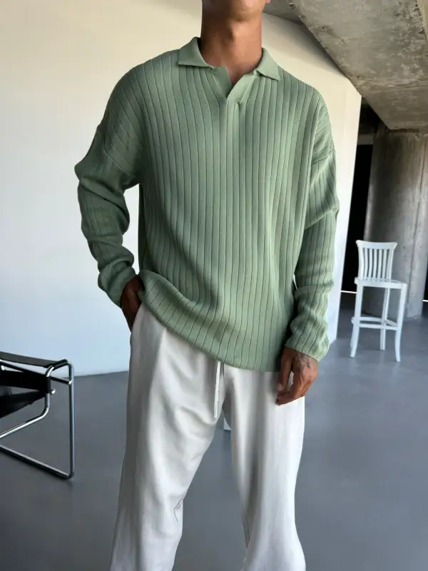 Smooth Relaxed Knit Sweatshirt
