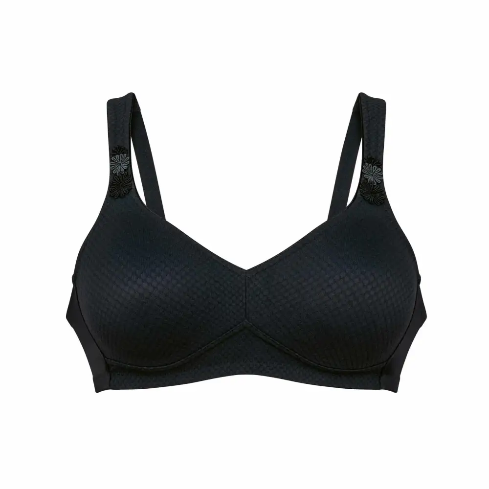 Women's Wireless Molded Seamless Jacquard Fuller Bust Bra