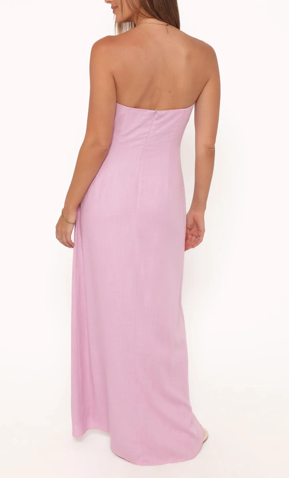 Linen Bodycon Maxi Dress