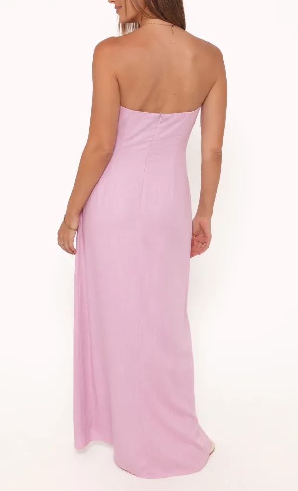 Linen Bodycon Maxi Dress