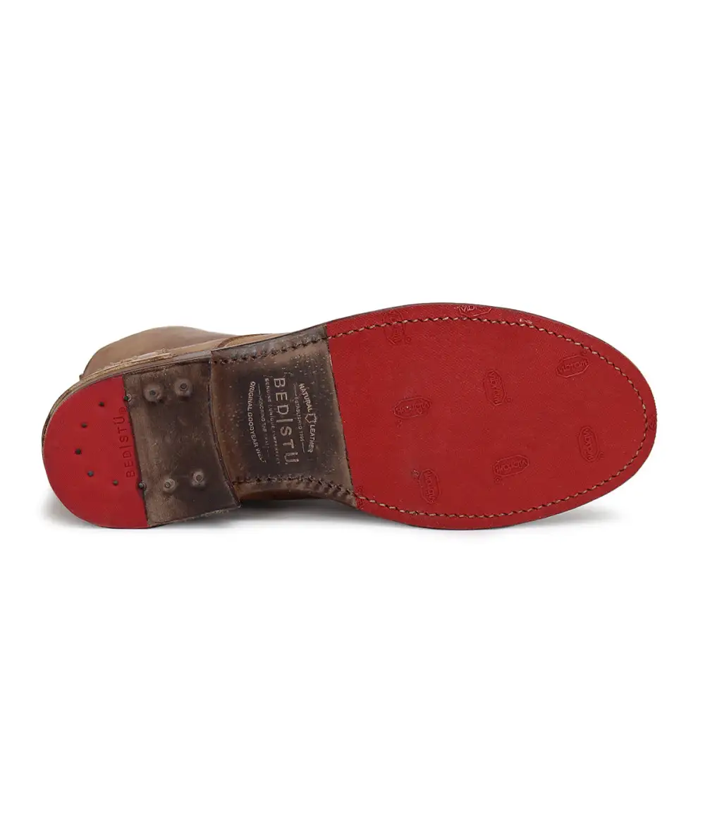 Cap-Toe Contrast-Stitched Heritage Combat Boots
