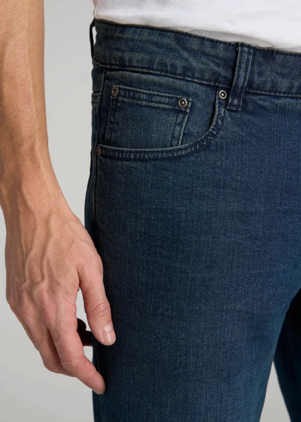 Men's Clean Line Tapered Cotton Stretch Jeans