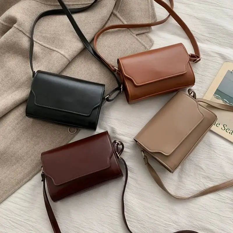 Refined Leather: Mini Leather Messenger Bag