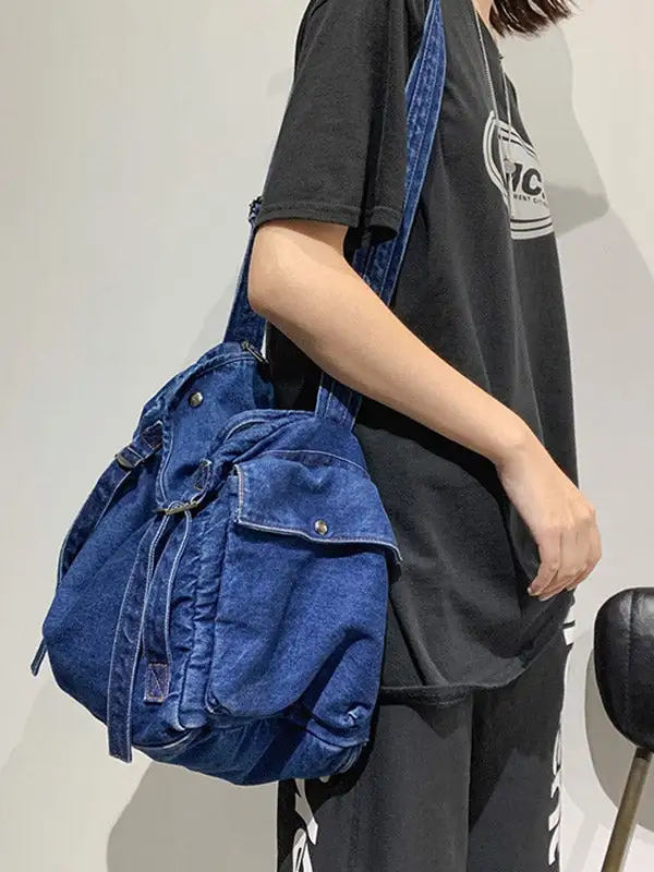 Vintage Denim Sling Shoulder Bag