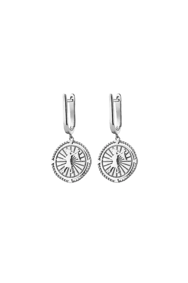 Compass Medallion Earrings