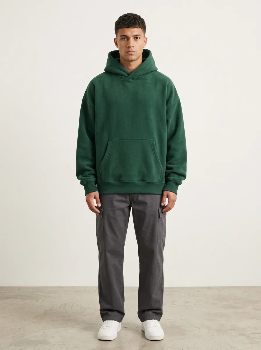 Unisex Simple Layer Hooded Sweatshirt