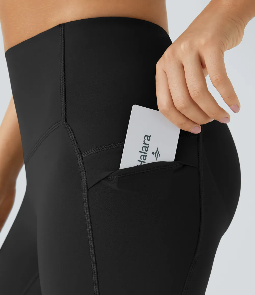 SoCinched High Waisted Butt Lifting Tummy Control Side Pocket Shaping Yoga UltraSculpt Leggings