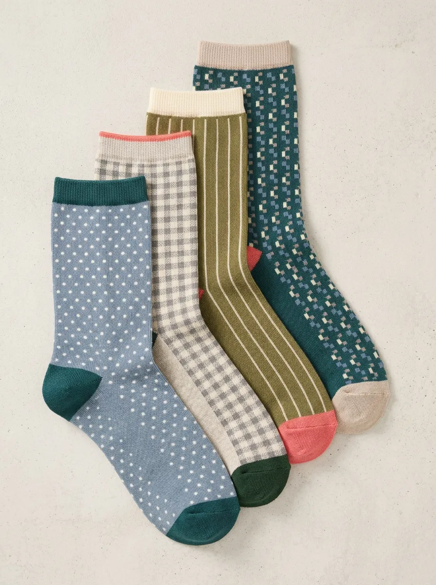 Women's Four Pair Casual Socks