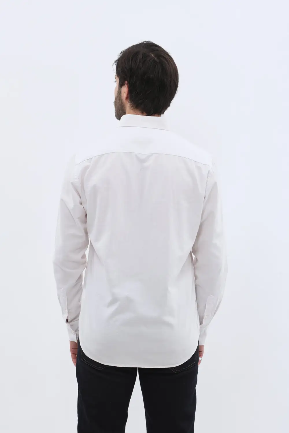 Contemporary Oxford Long Sleeve Cotton Men's Button Down Shirt