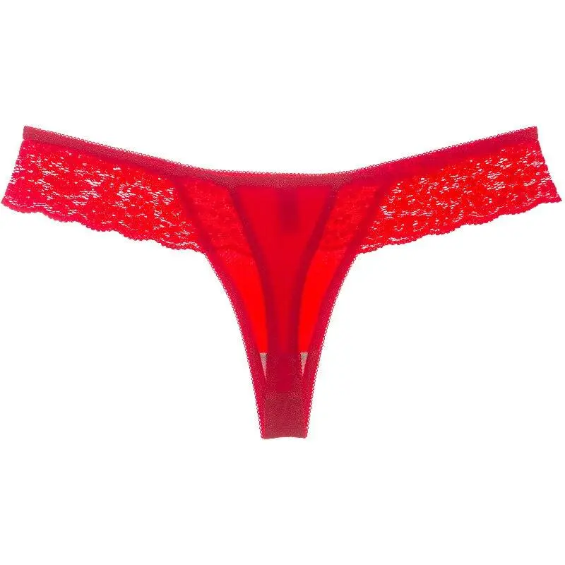 Classic Lace Bow-Detail Thong