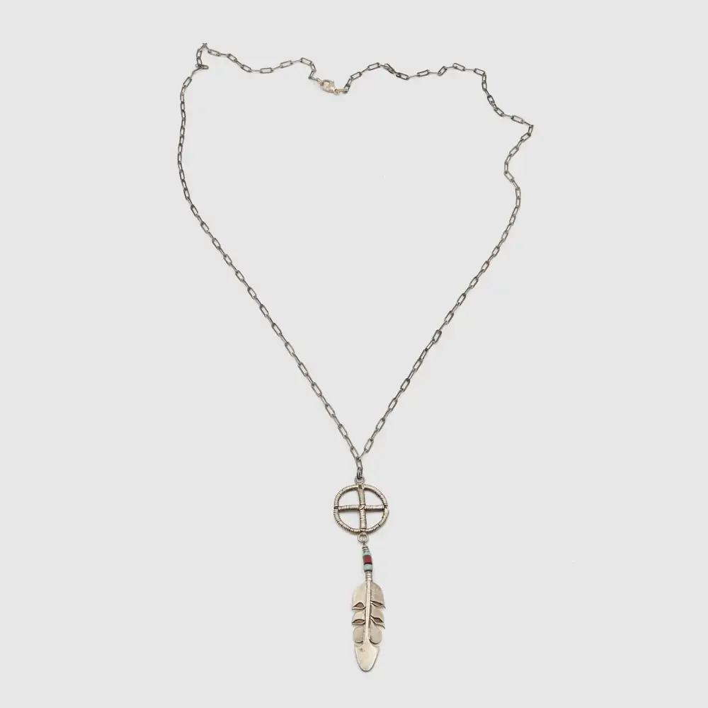 Antique Feather Necklace