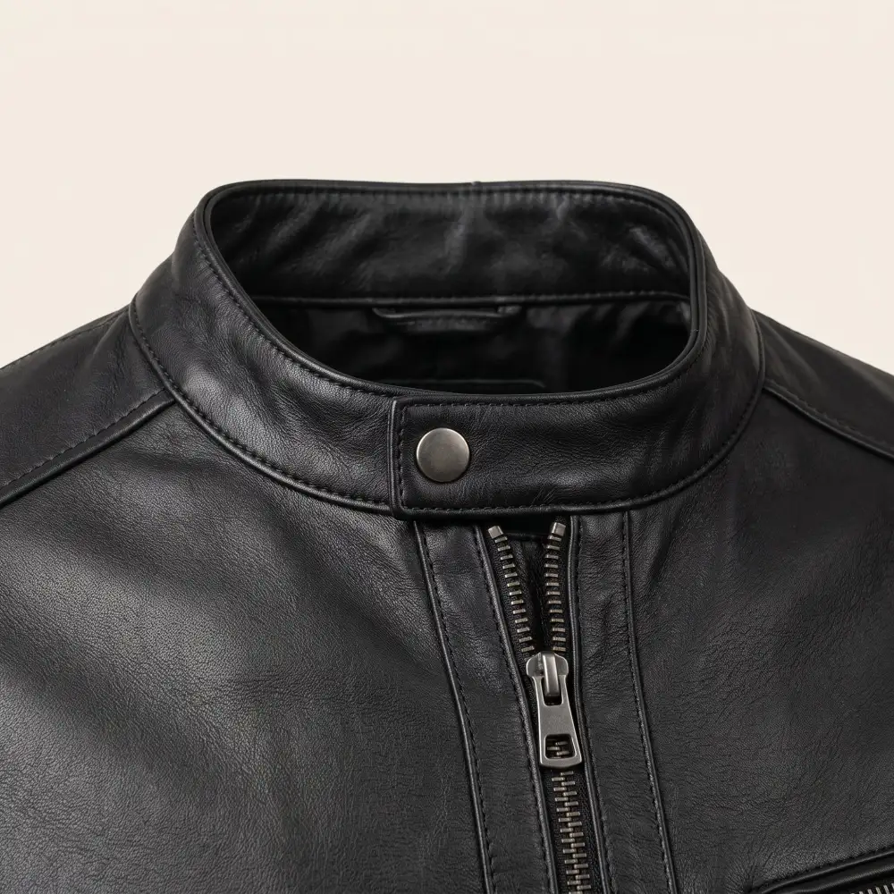 Modern Leather Biker Motorcycle Quilted Jacket