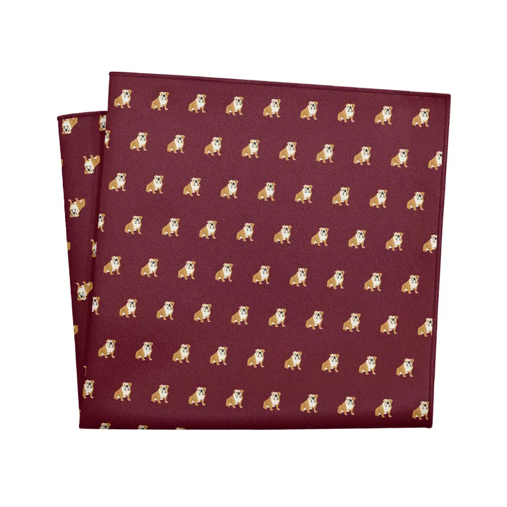 Smart Distinctive Animal Motif Dog Motif Pocket Square
