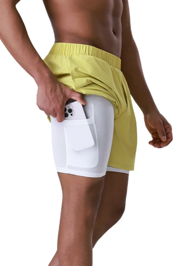 Everyday Training Quick Dry Breathable Dual Layer Athletic Shorts