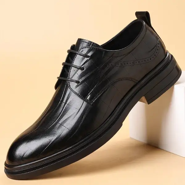 Leather Lace-Up British Business Dress Shoes