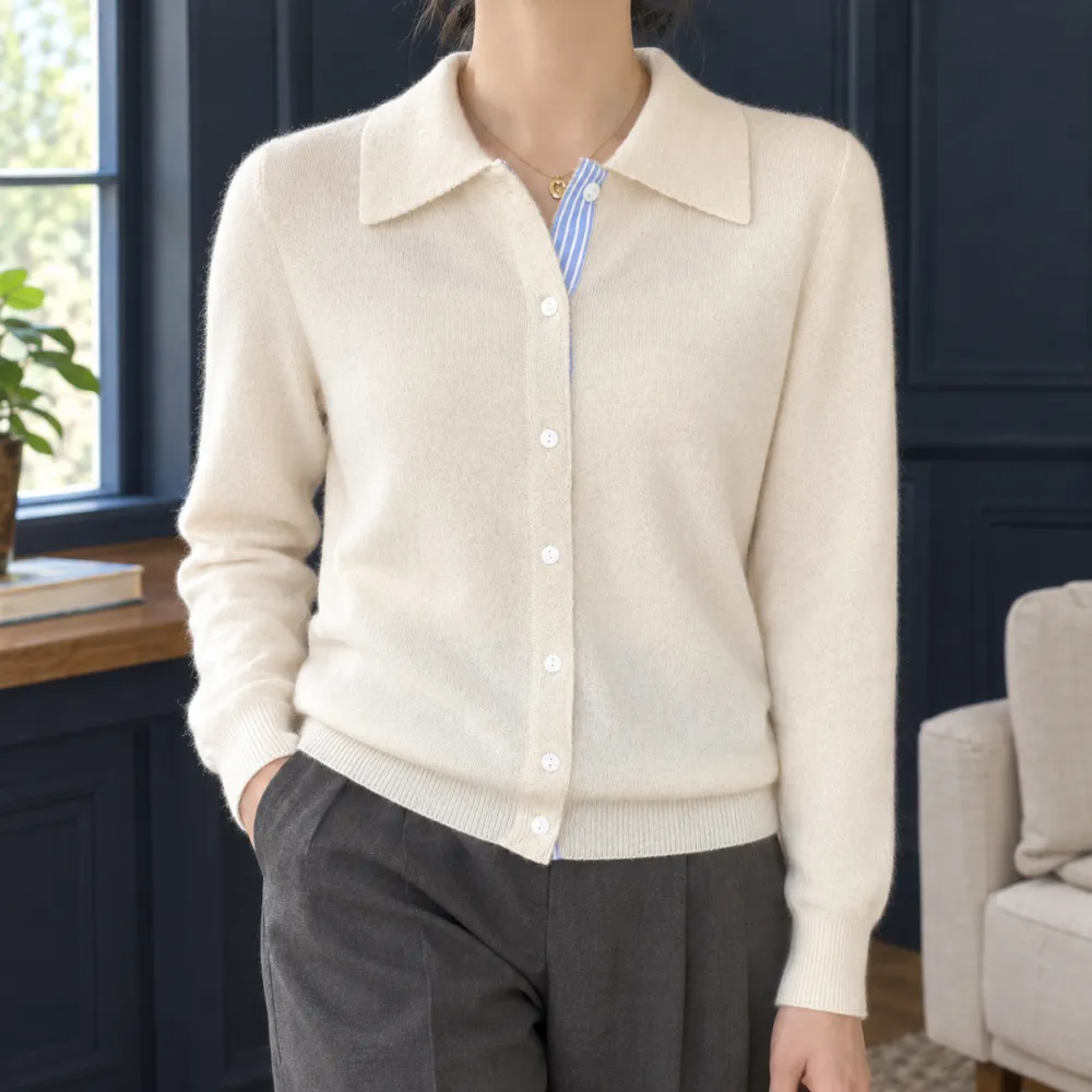 Contrast Regular Fit Cardigan