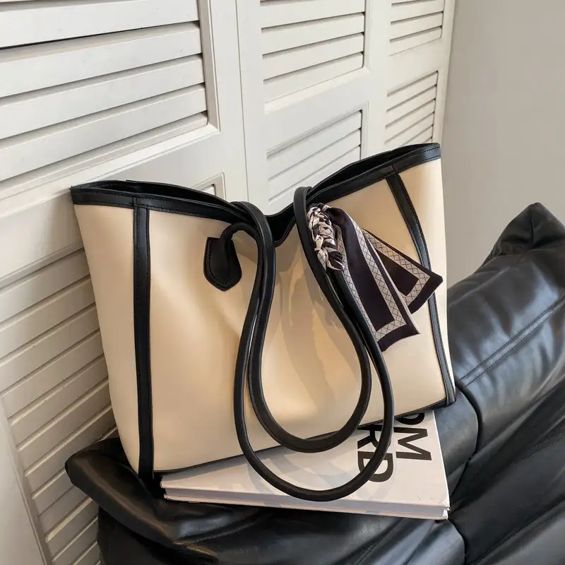 Roomy Textured Tote Bag