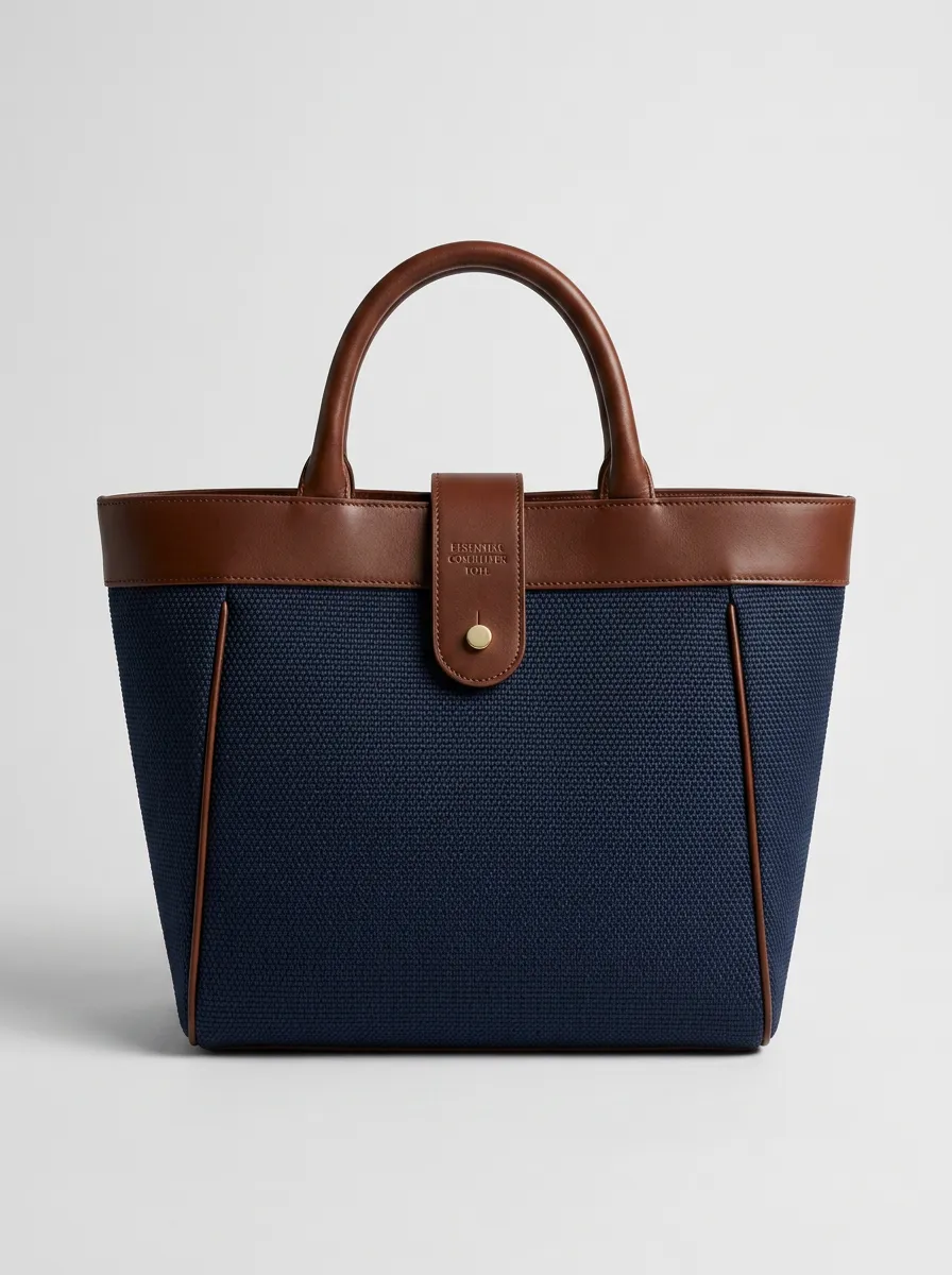 Modern Woven Top-Handle Women's Tote Bag