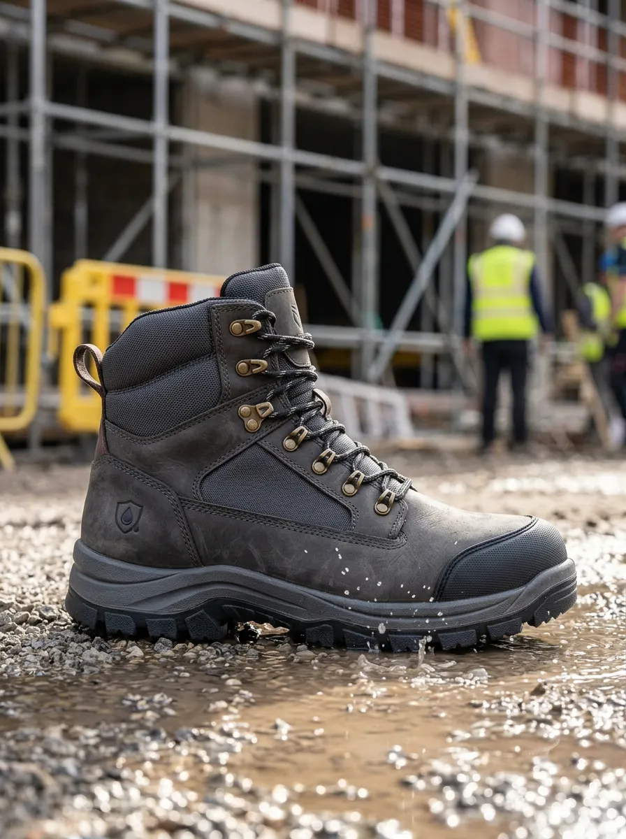 Signature Construction Look Men' Waterproof Work Boots