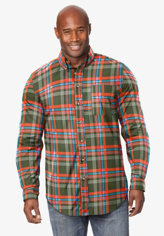 Long Sleeve Wrinkle Free Sport Shirt