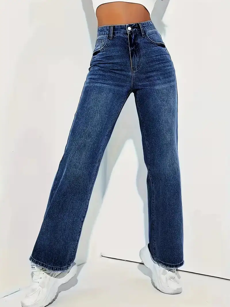 Modern High Waist Everyday Casual Jeans