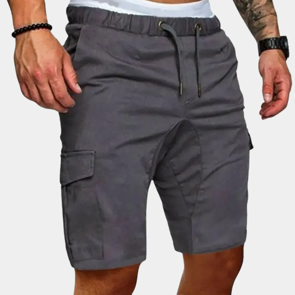 Men's Linen Blend Utility Cargo Shorts for Adventure Outfits for Casual Styling