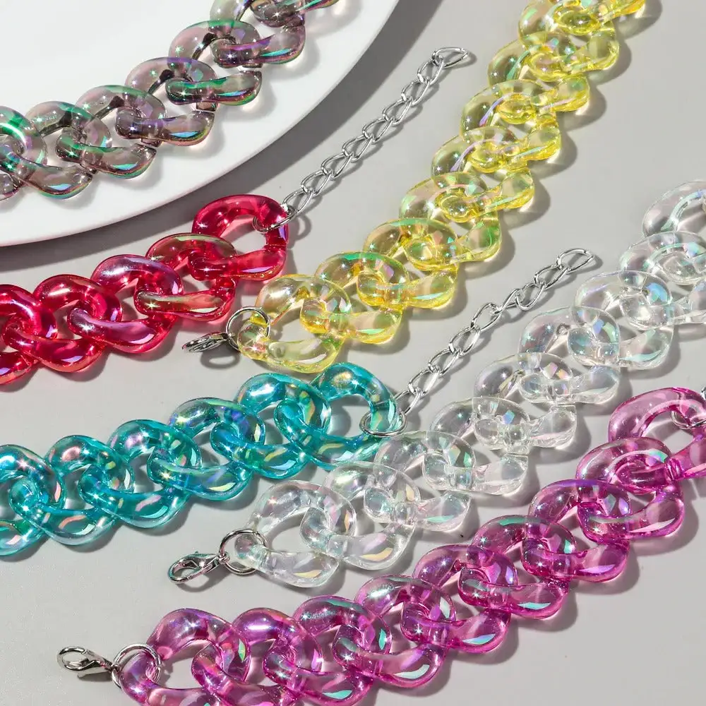 Chunky Chain Acrylic Bracelets